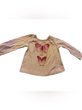 The Children's Place Light Pink Long Sleeve Butterfly Tee
